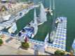 Muelles flotantes modulares para los clubes náuticos y puertos deportivos